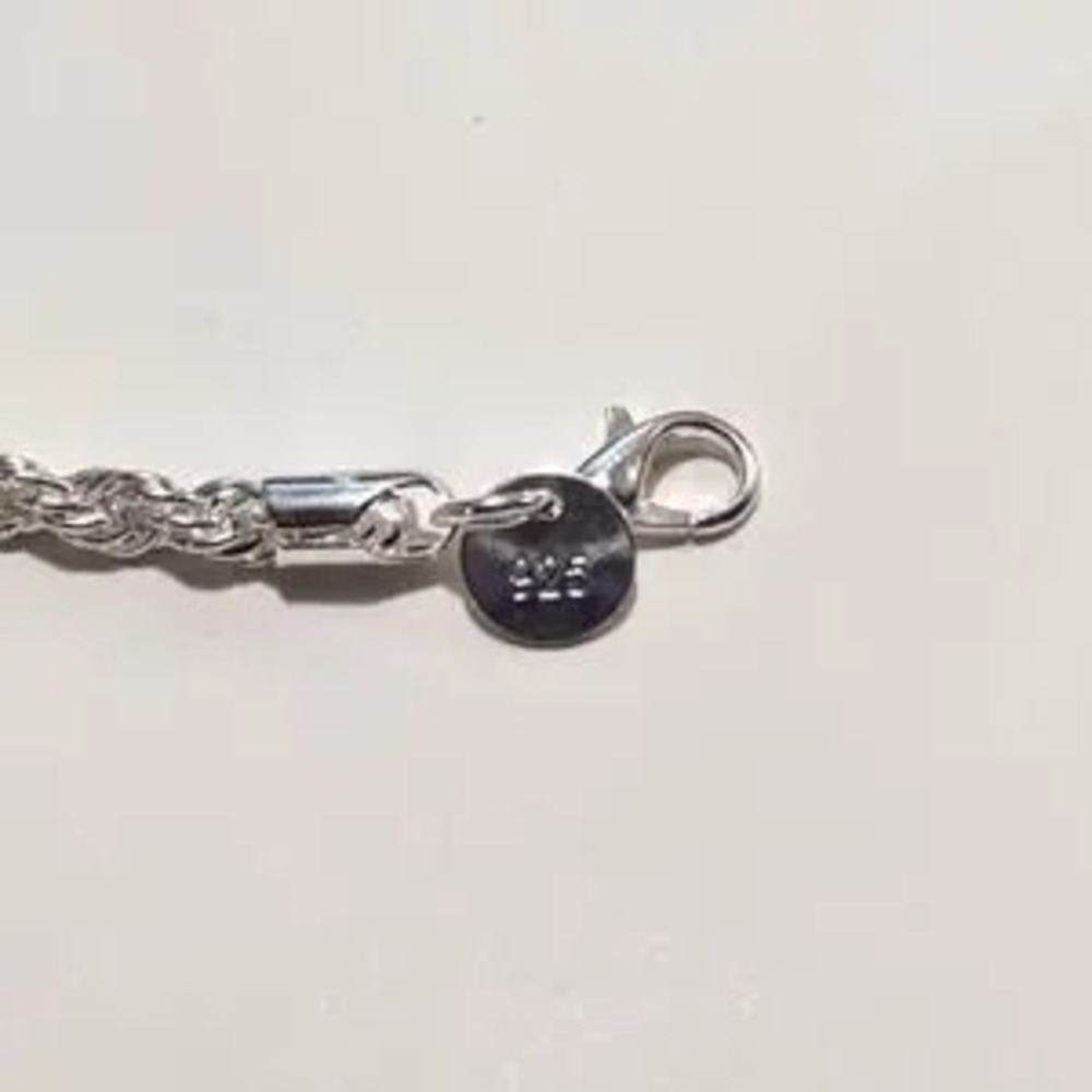 925 Silver Plated Bracelet Diamond Cut Jewelry Christmas Birthday Gift!!!